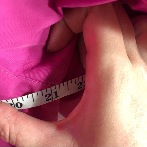 Lands End Magenta Purple Parka Jacket Coat Small Women’s Long Zipper Button - Picture 9 of 13